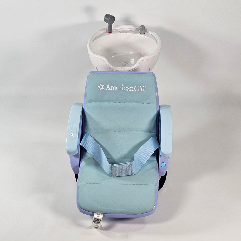 American Girl Doll Salon Chair and Spa Sink Station Blue Purple F5355